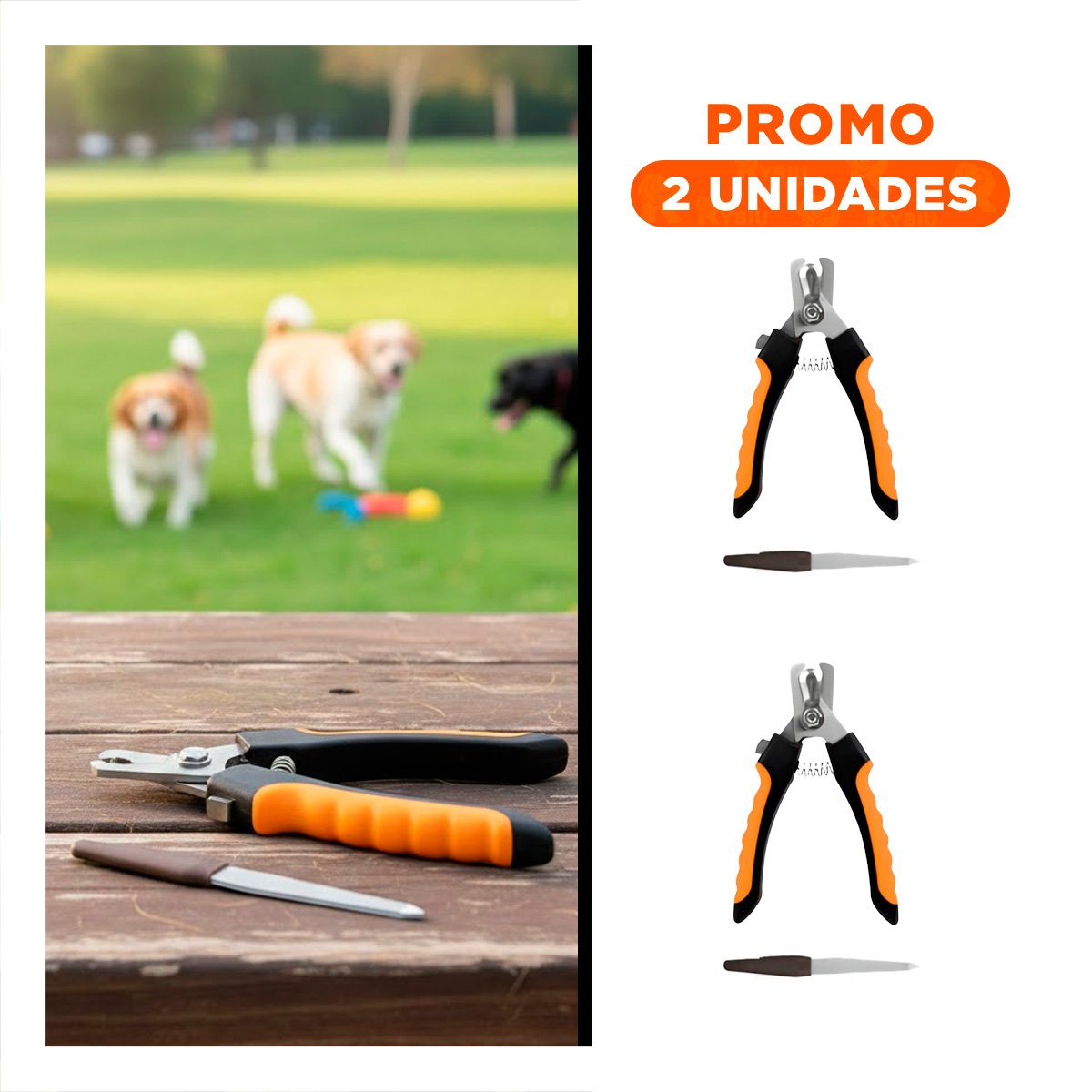 PACK2 ACCESORIO DE ASEO CON MANGO ERGONOMICO ANARANJADO TALLA L PARA USO - 1