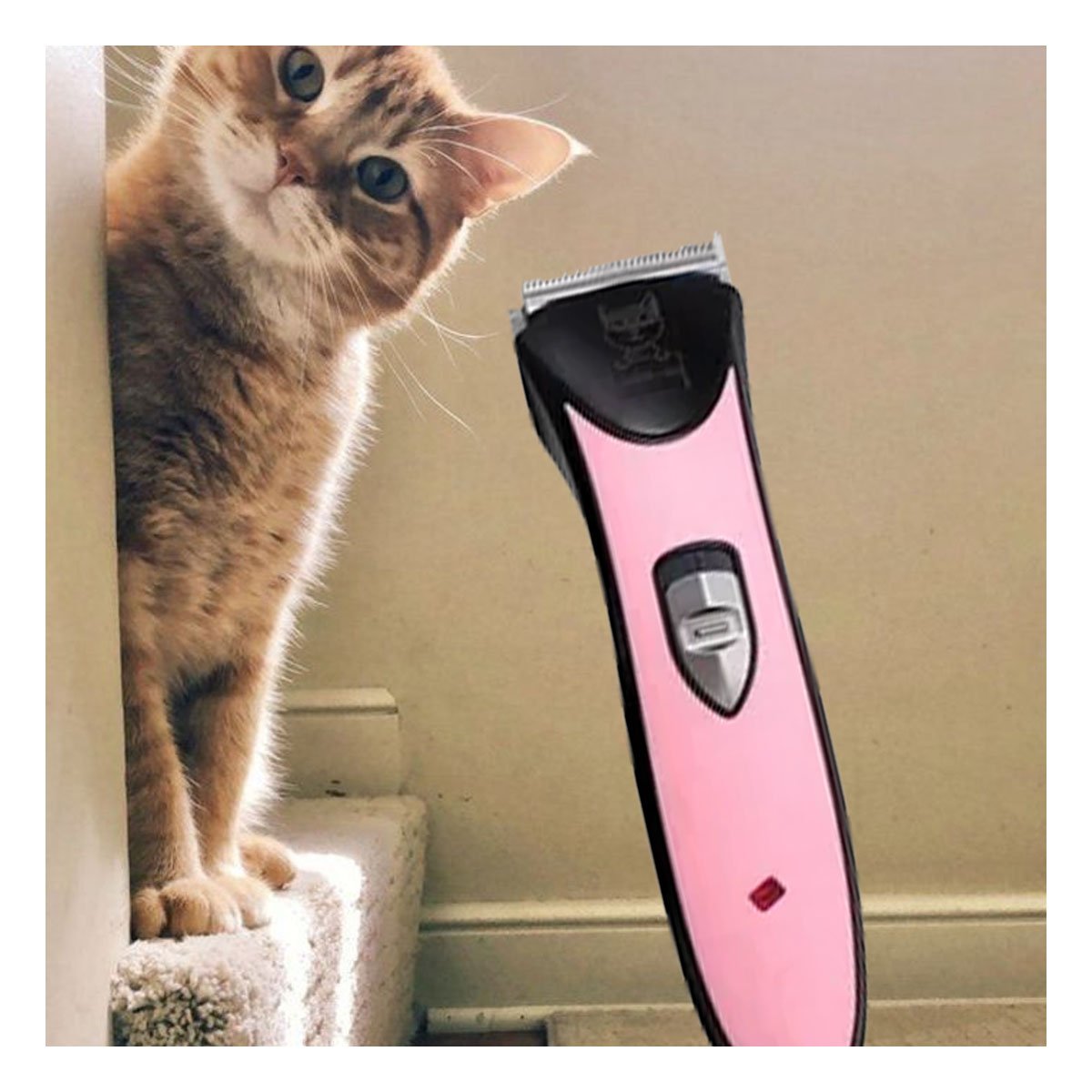 PACK2 CORTA PELO DE MASCOTAS ROSADO DE TACTO SUAVE PARA SUS MANOS Y+PAPEL REGALO - 5