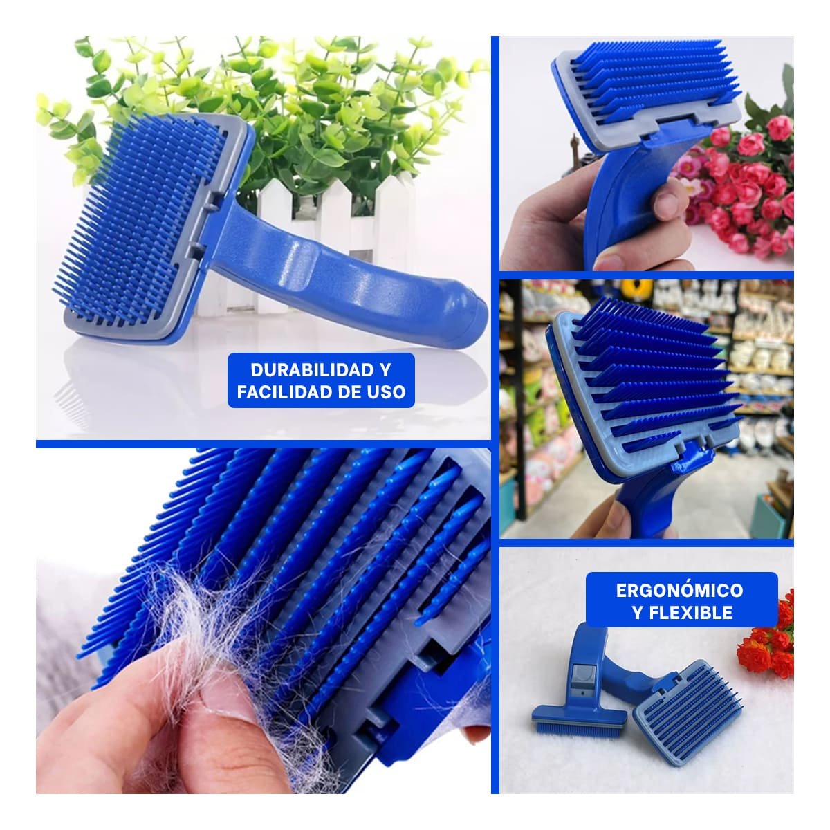 PACK2 APARATO AZUL PARA MASCOTAS CON BOTON DE AUTOLIMPIEZA PLASTICO Y+PAPEL REGALO - 3
