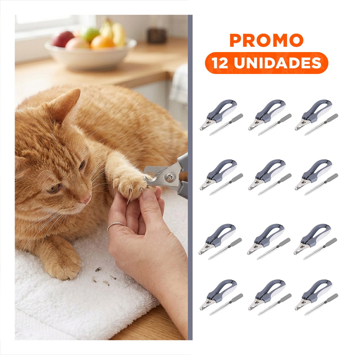 PACK12 ACCESORIO COMPACTO PLOMO PARA UNAS MASCOTA PEQUENO Y+REGALO STICKER - 1