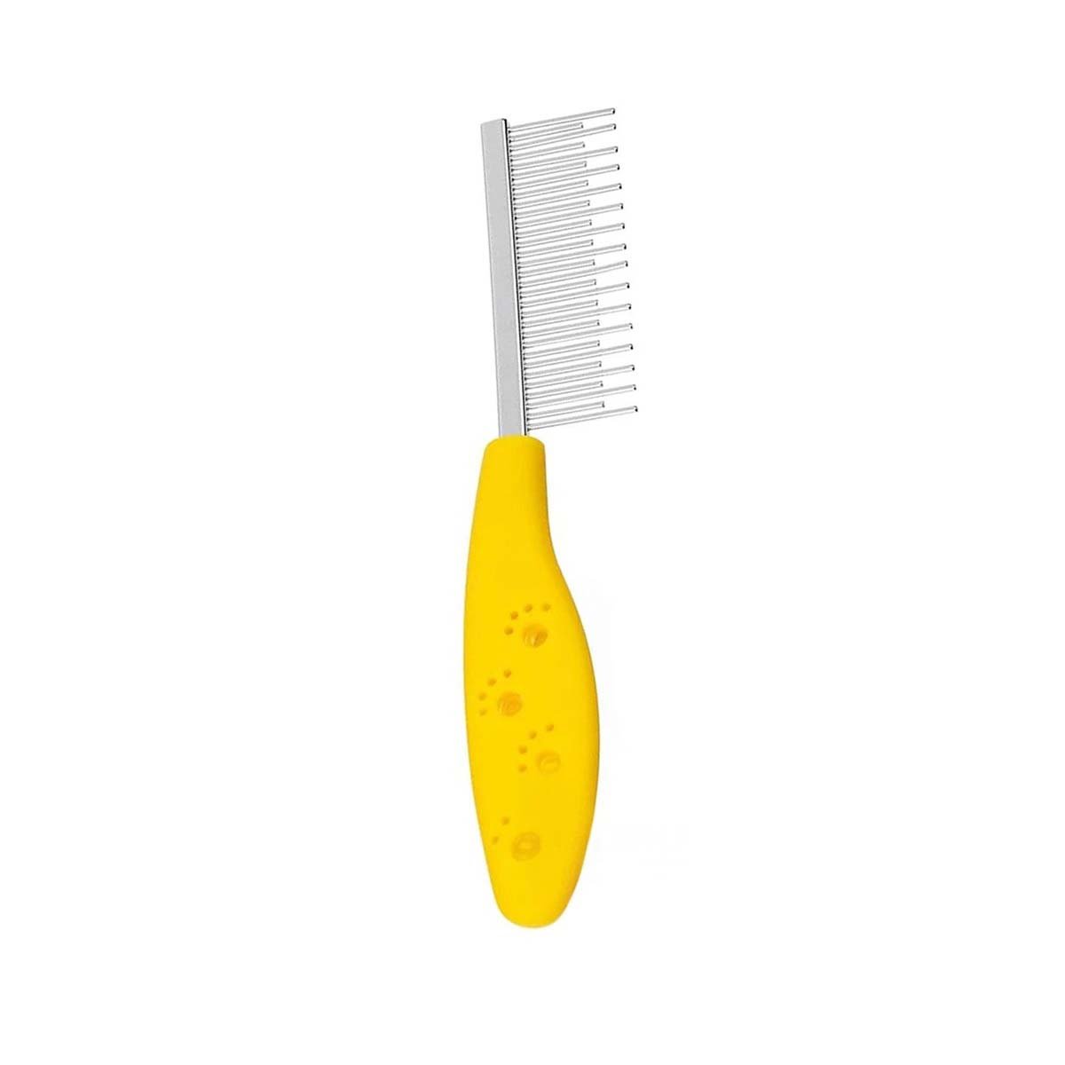 PACK12 CEPILLO DE PELO SUAVE CON DIENTES DE DOS TAMANOS AMARILLO Y+REGALO STICKER - 2