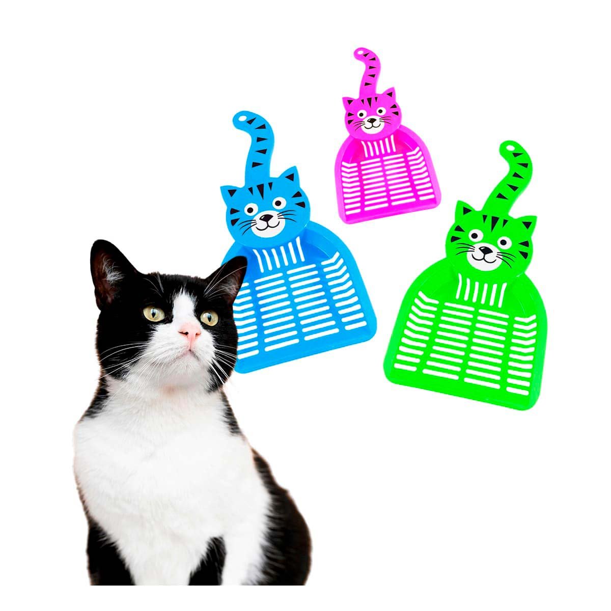 PACK2 RECOGEDOR PORTATIL PARA CONTROL DE HECES MULTICOLOR Y+REGALO STICKER - 2