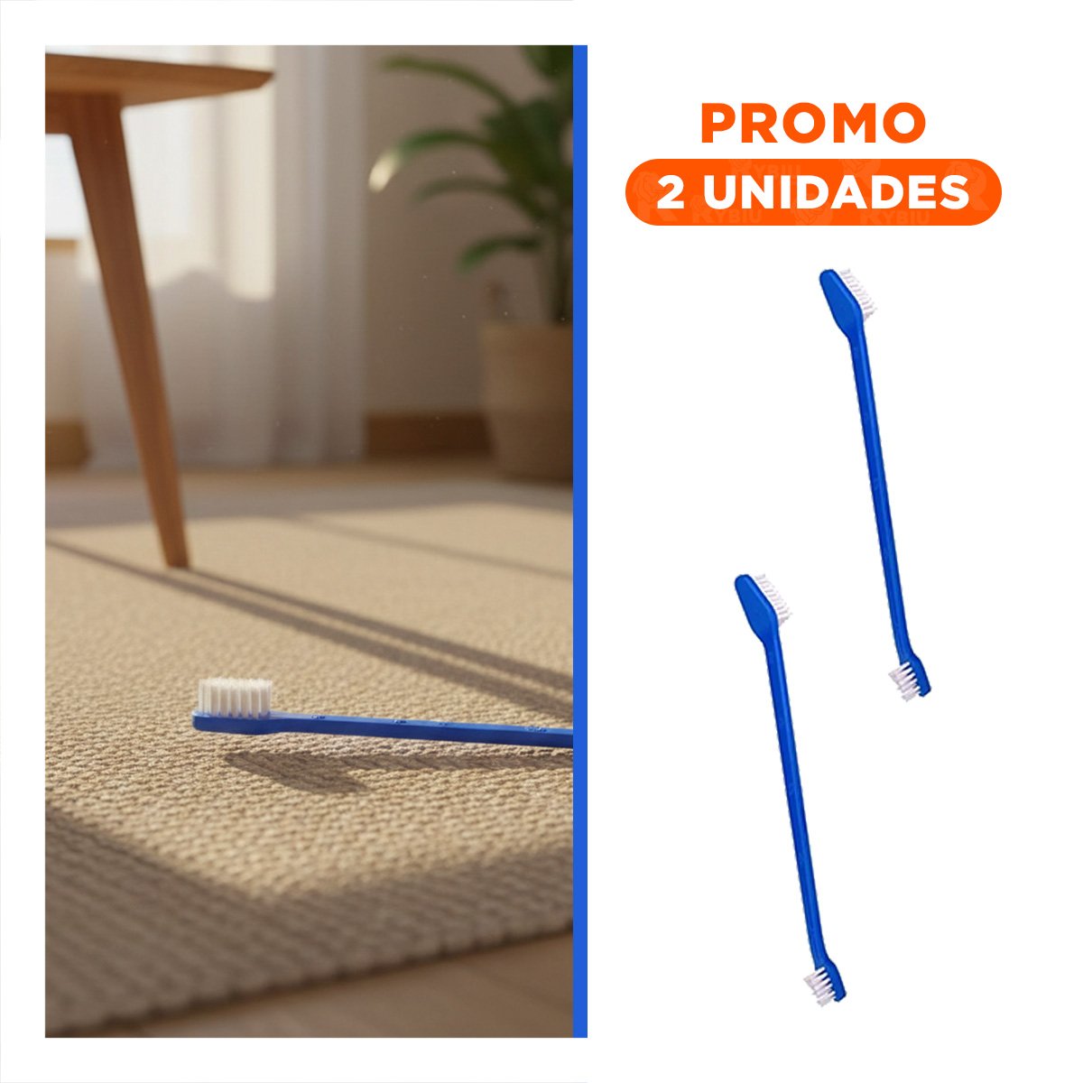 PACK2 ACCESORIO DE LIMPIEZA MASCOTAS 3 CEPILLOS SUAVES Y EFICACES - 1