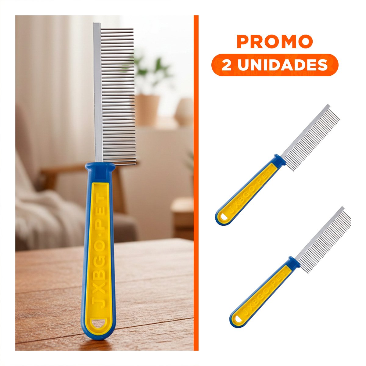 PACK2 HERRAMIENTA DE ASEO CON MANGO AZUL Y AMARILLO - 1