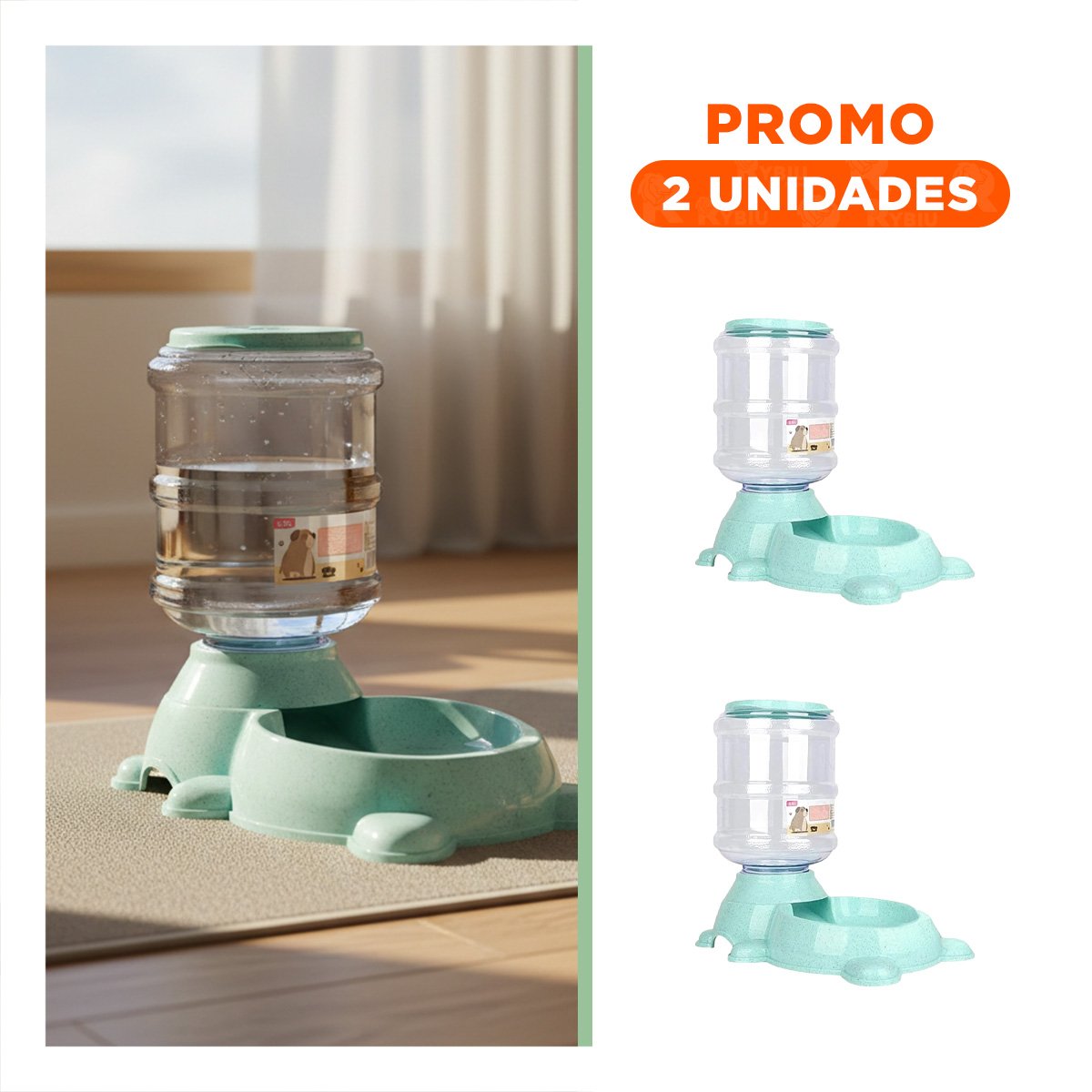 PACK2 DISPENSADOR MULTIFUNCION CON BIDON VERDE, COMPACTO Y COMODO - 1