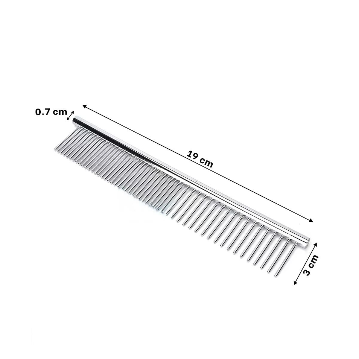 PACK12 UTENSILIO PROFESIONAL PARA GROOMING DE MASCOTA PLATEADO Y+PAPEL REGALO - 4