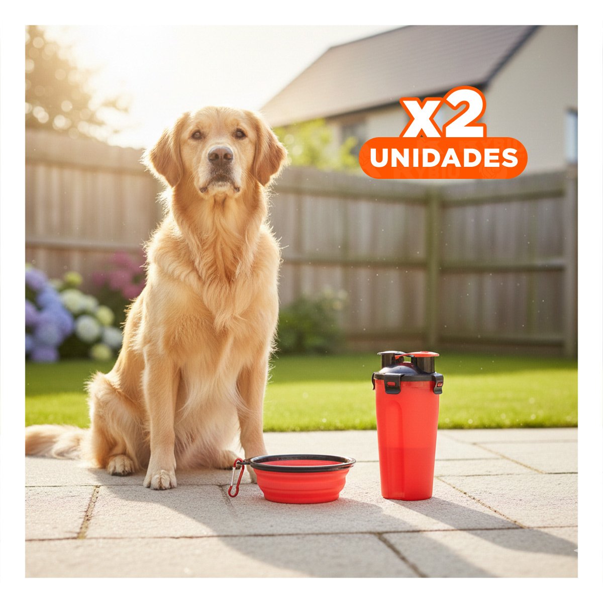 PACK2 TAZON DOBLE FUNCION CON PLATO PLEGABLE ROJO Y+REGALO STICKER - 1