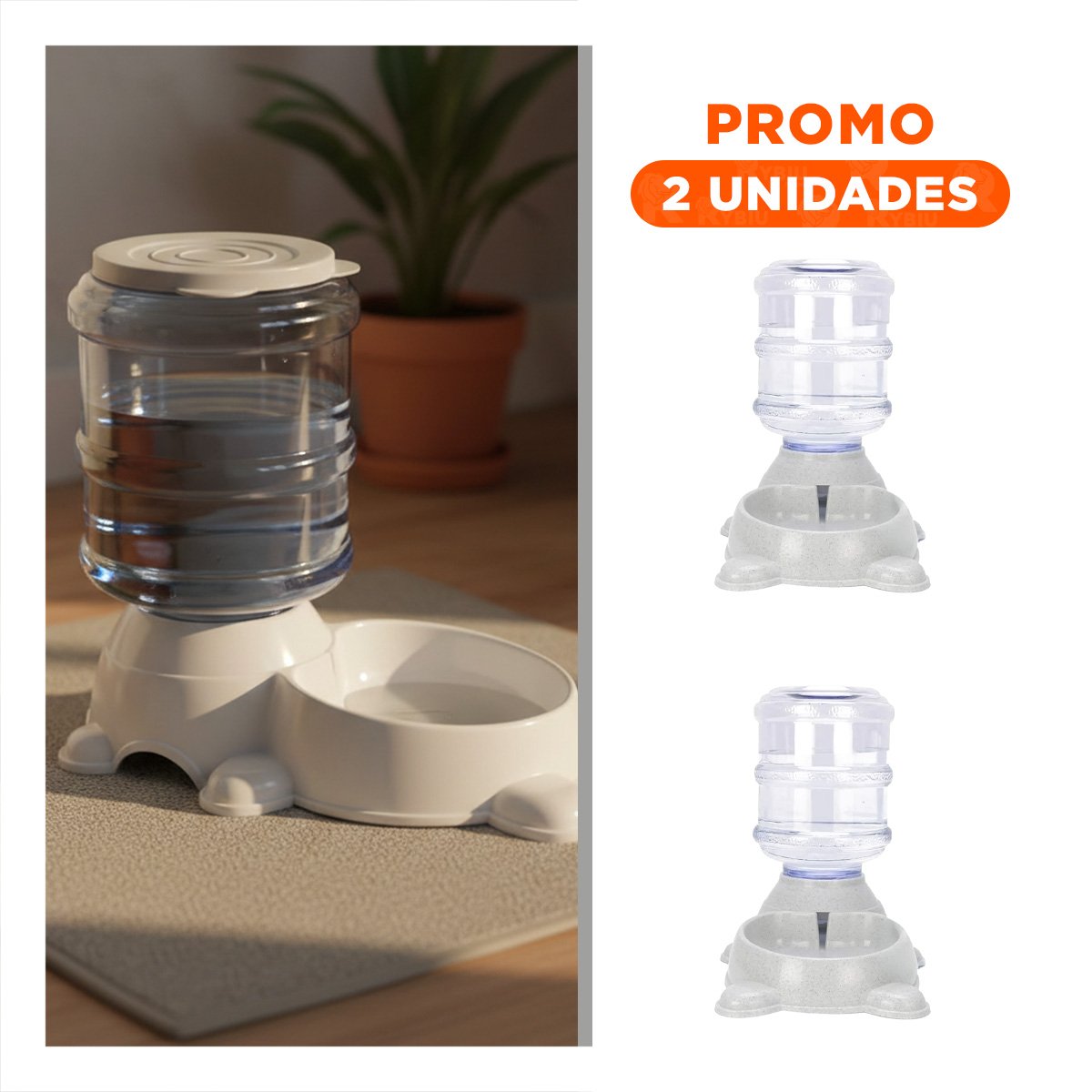 PACK2 DISPENSADOR MULTIFUNCION CON BIDON PLOMO, COMPACTO Y COMODO - 1
