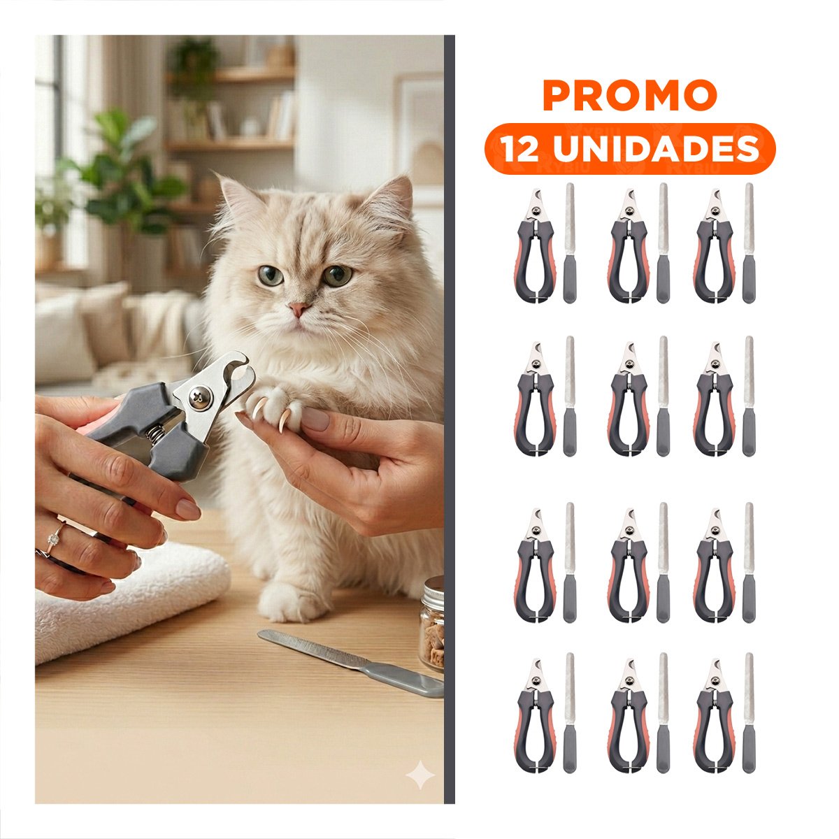 PACK12 ACCESORIO COMPACTO ROSADO PARA UNAS MASCOTA PEQUENO Y+REGALO STICKER - 1