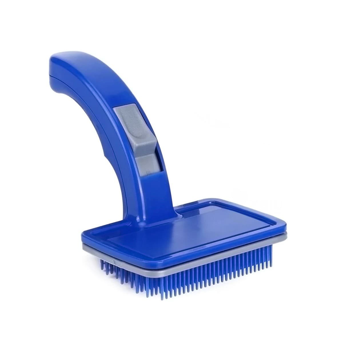 PACK4 PEINADOR DE PELO PARA MASCOTAS CON BOTON DE AUTOLIMPIEZA PLASTICO AZUL Y+PAPEL REGALO - 3