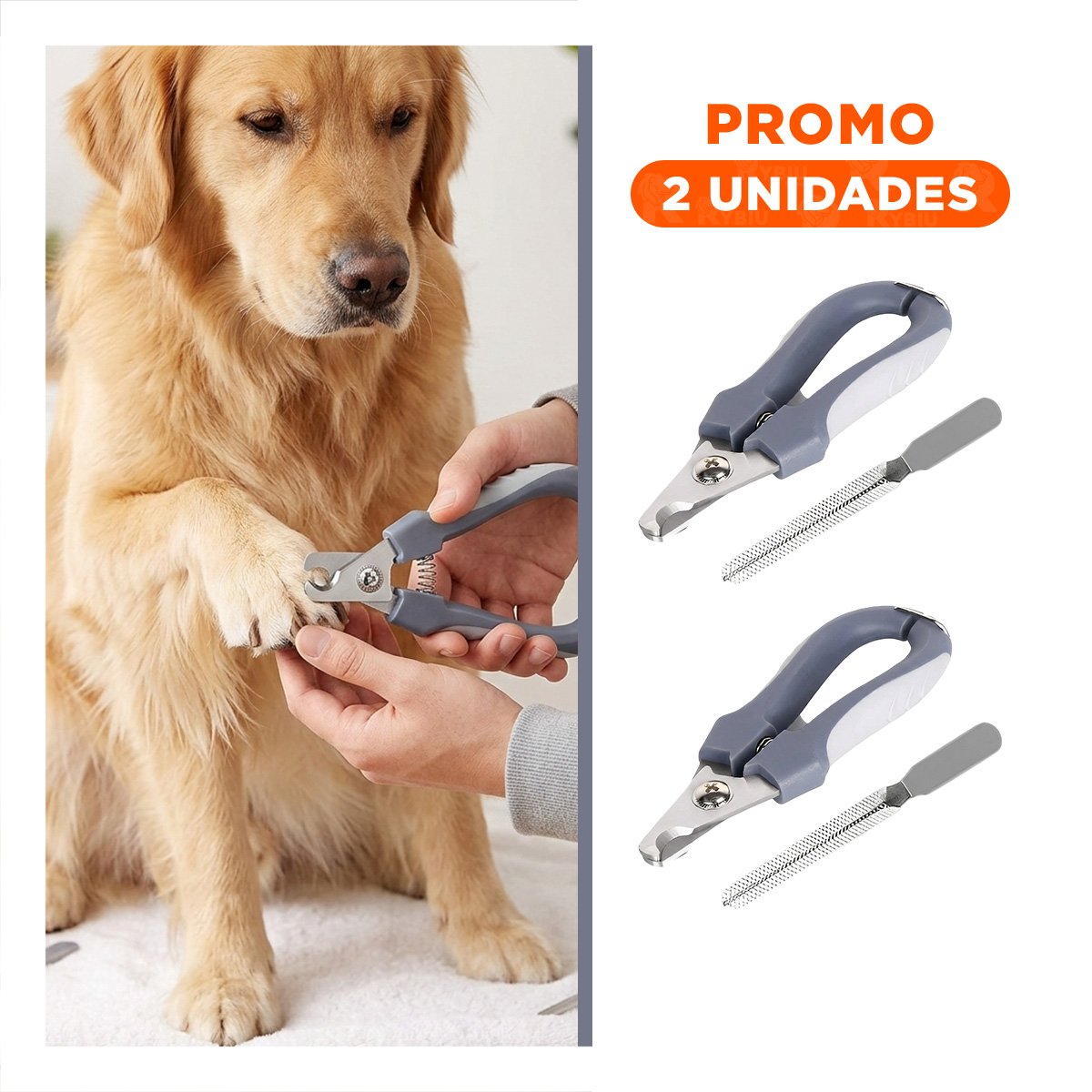 PACK2 PINZA MANUAL PEQUENA PLOMA PARA UNAS DE MASCOTA - 1
