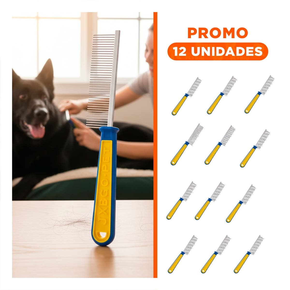 PACK12 ARTICULO RESISTENTE PARA DESENREDAR PERROS Y+REGALO STICKER - 1