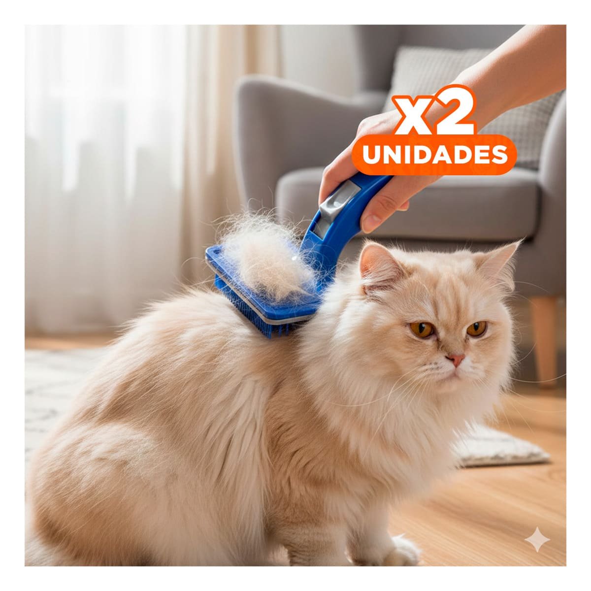 PACK2 APARATO COMODO PARA ANIMALES CON BOTON DE AUTOLIMPIEZA PLASTICO Y+REGALO STICKER - 1