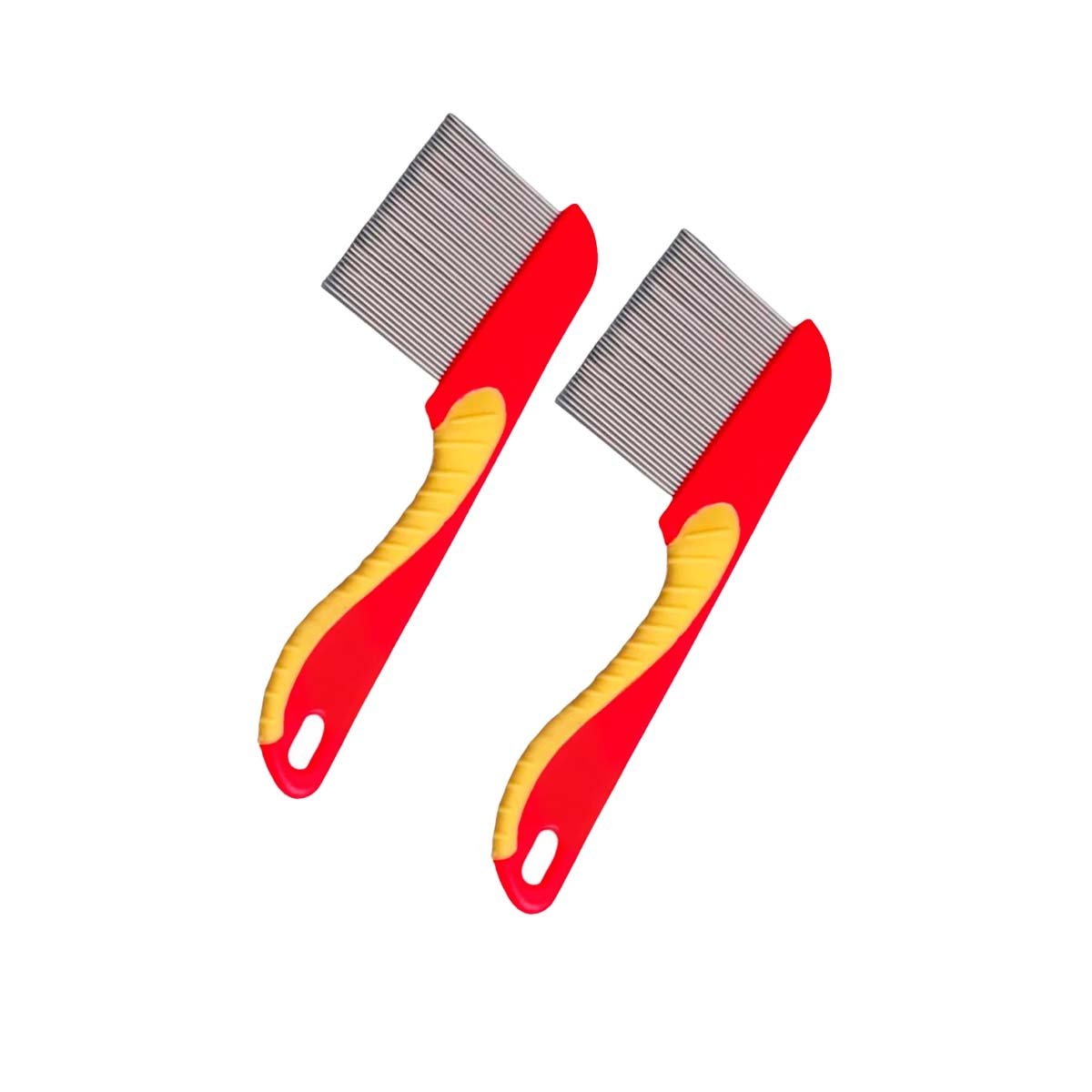 PACK6 ACCESORIO CAPILAR ANTIPIOJOS DE ACERO INOXIDABLE ROJO Y+REGALO STICKER - 2