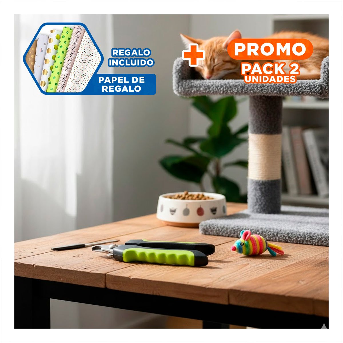 PACK2 CORTA UÑA PET VERDE CON LIMA DE TACTO SUAVE PARA SUS MANOS Y+PAPEL REGALO - 1