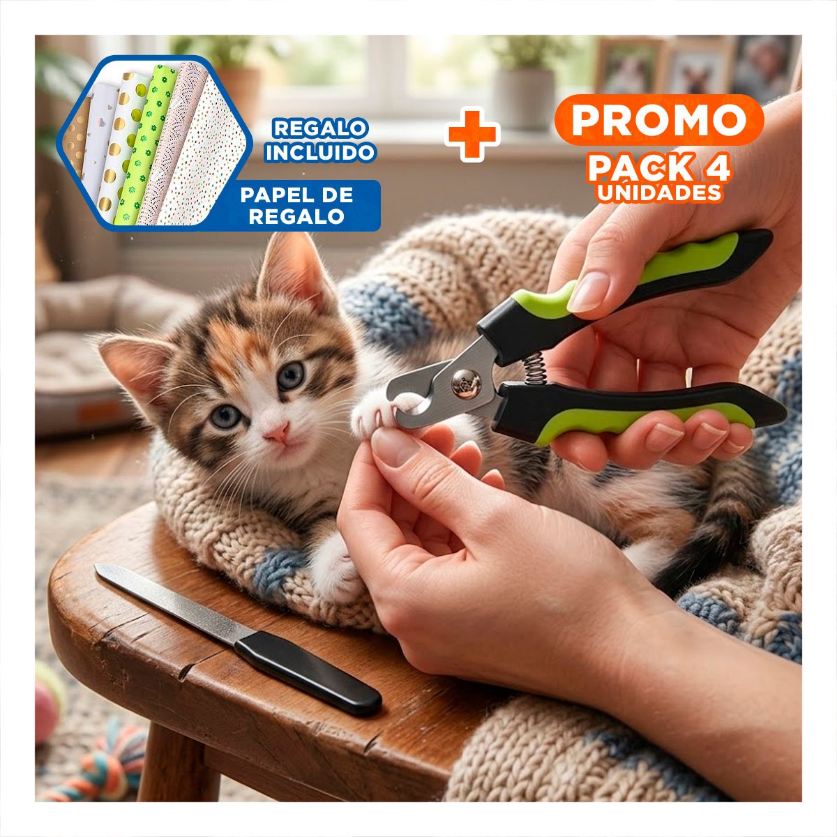 PACK4 ACCESORIO DE ASEO PARA LA ARMONIA DE SUS HIJOS VERDE CON LIMA Y+PAPEL REGALO - 1