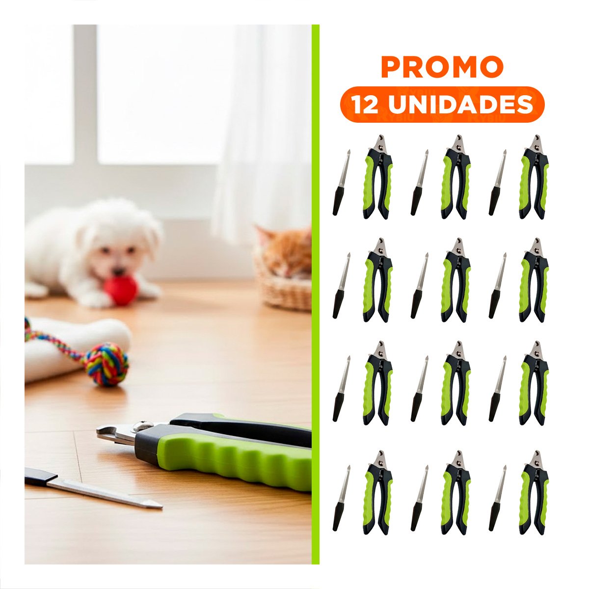 PACK12 HERRAMIENTA DE GROOMING PARA UN AMBIENTE DE MUCHA PAZ VERDE CON LIMA Y+REGALO STICKER - 1
