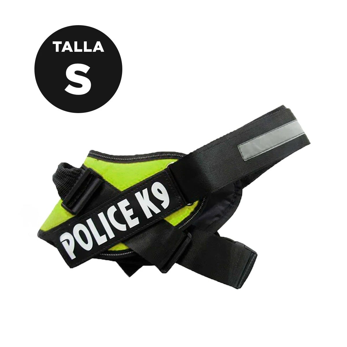 PACK6 CORREA AJUSTABLE SERVICE DOG TALLA S VERDE PASEO DIARIO - 4