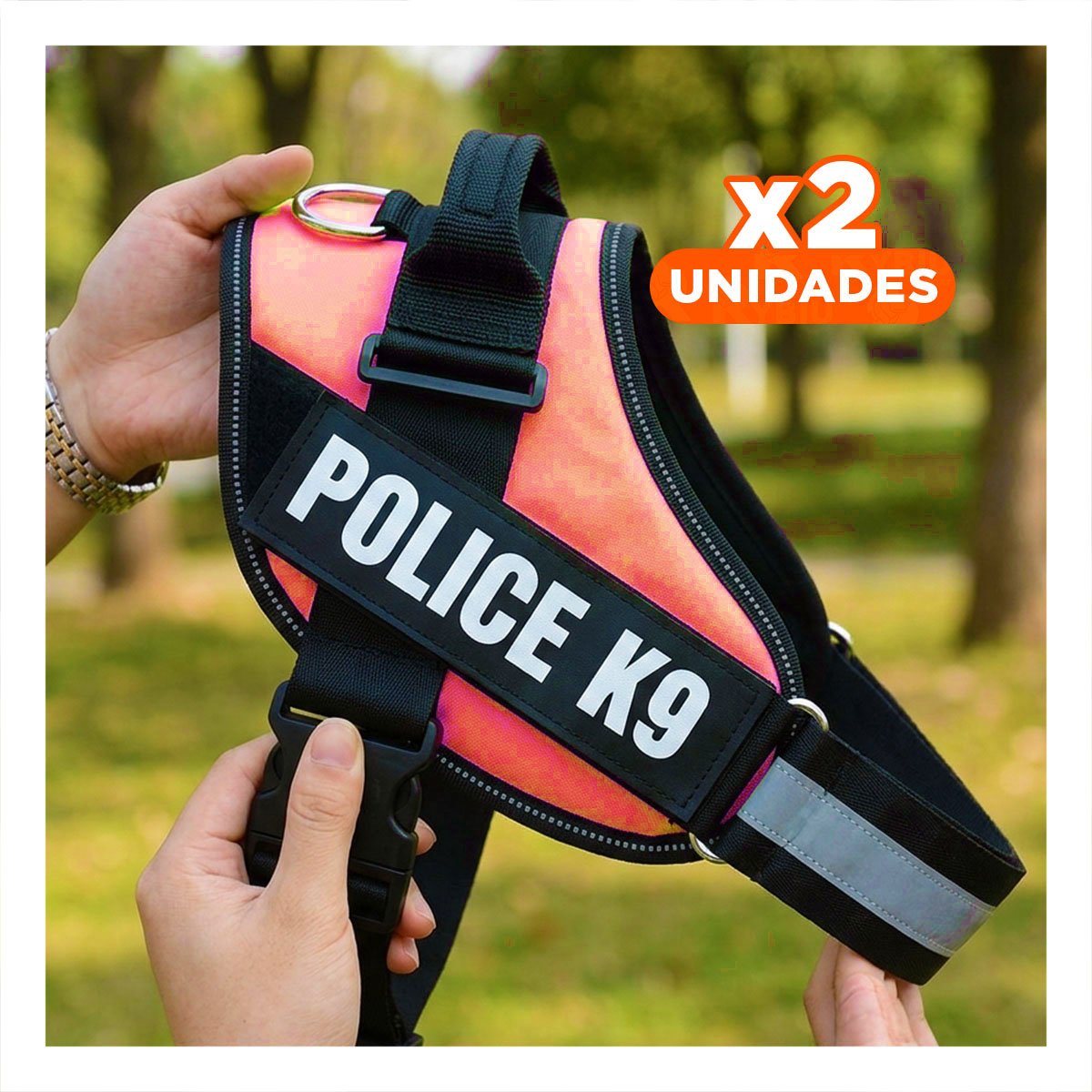 PACK2 EQUIPO DE SERVICIO SERVICE DOG TALLA XXL ROJO AJUSTE FIRME Y+REGALO STICKER - 1