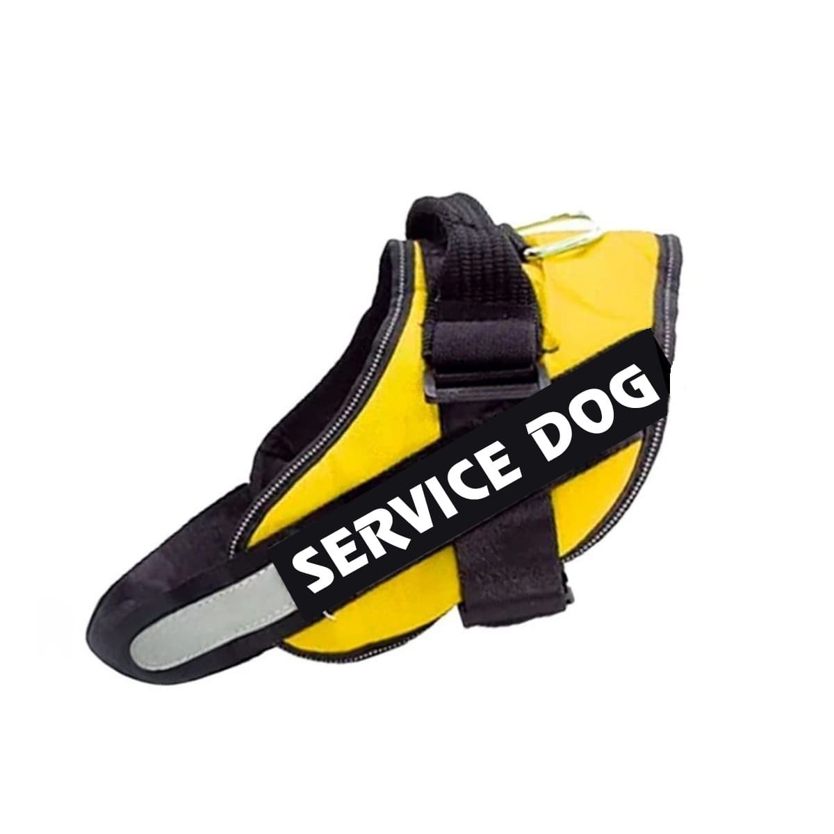 PACK2 ARNES PECHERA SERVICE DOG TALLA S AMARILLO DURABLE Y+REGALO STICKER - 2