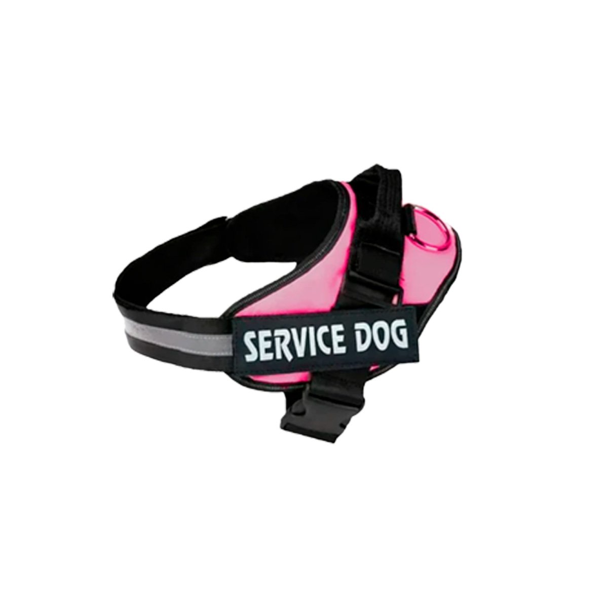 PACK2 PECHERA RESISTENTE SERVICE DOG TALLA S ROSADO ENTRENAMIENTO Y+REGALO STICKER - 2