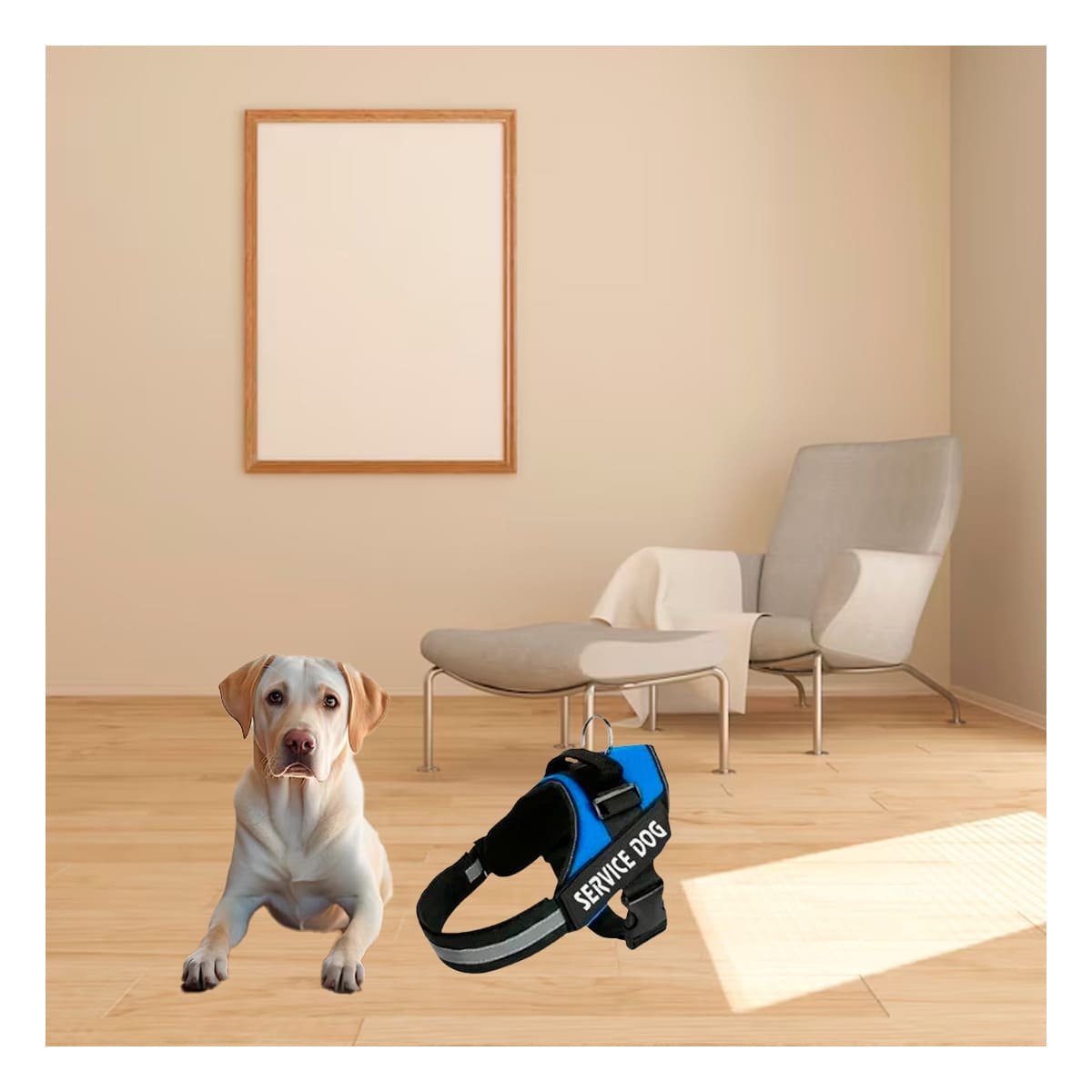 PACK2 ARNES REFORZADO SERVICE DOG TALLA S AZUL PARA USO CONSTANTE - 5
