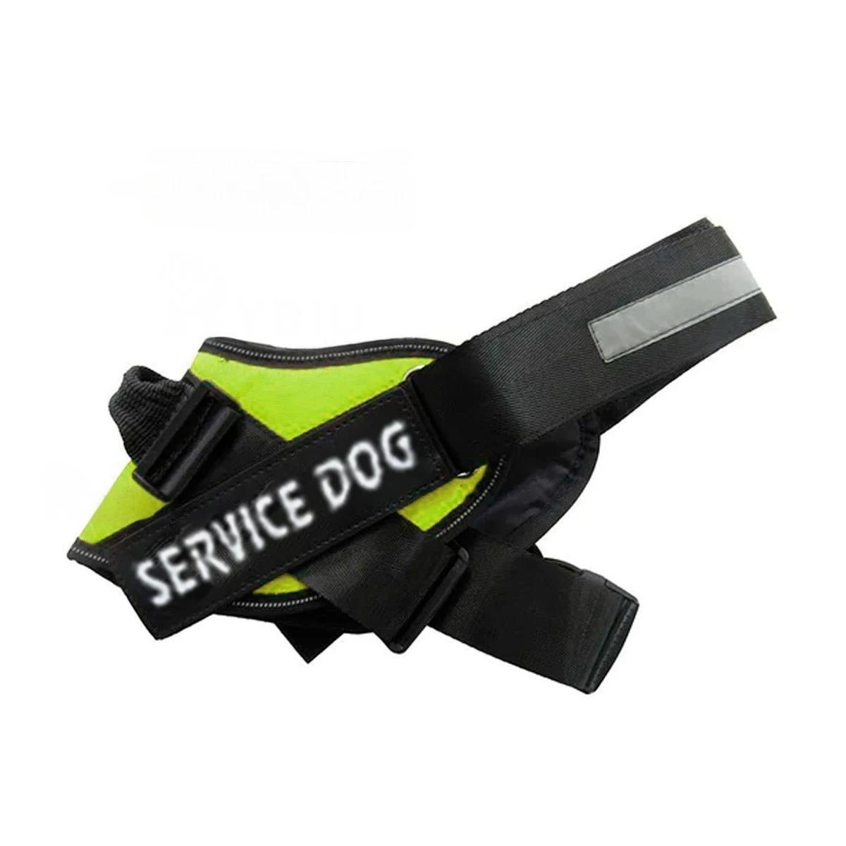 PACK4 EQUIPO AJUSTABLE SERVICE DOG TALLA XL VERDE MASCOTA ACTIVA Y+PAPEL REGALO - 3