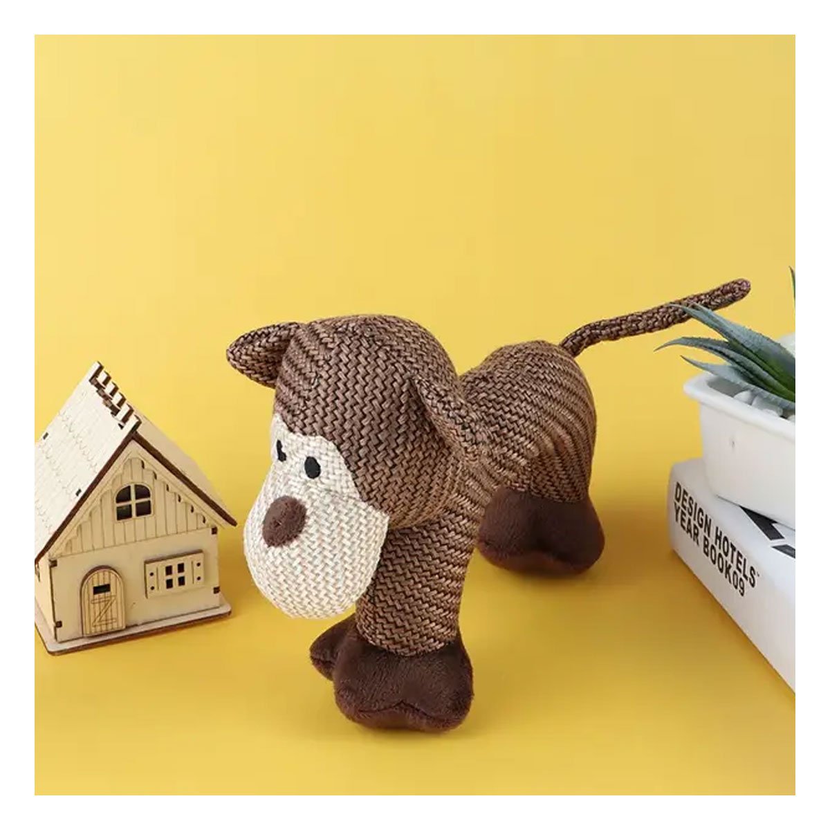PACK4 FIGURA INTERACTIVA CON SONIDO DE MONO MARRON SUAVE - 3