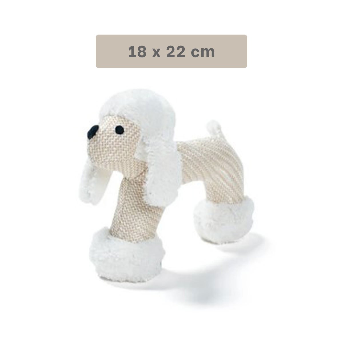 PACK2 FORMATO DE PELUCHE CON SONIDO DE PERRO BLANCO PARA ESPACIOS Y+PAPEL REGALO - 4