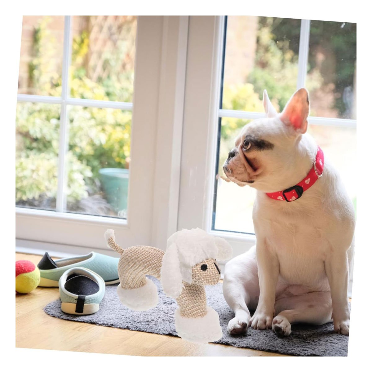 PACK4 ALTERNATIVA DE PELUCHE CON SONIDO DE PERRO BLANCO PARA CASA - 5