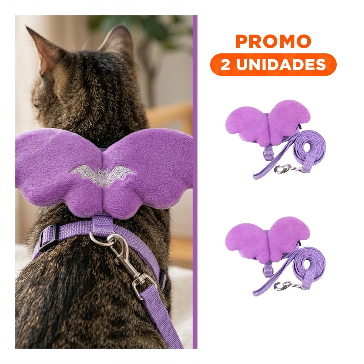 PACK2 ARNES TIPO PECHERA REGULABLE CON ALITAS PEQUENAS LILA - 1