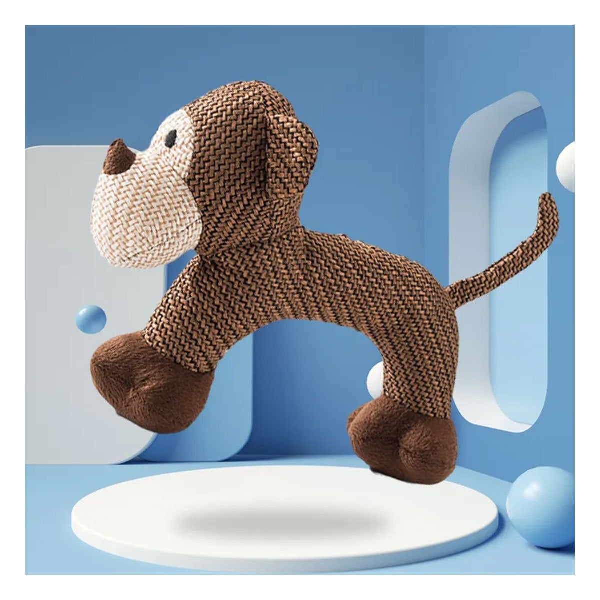 PACK12 MONO SONORO DE PELUCHE MARRON SUAVE PARA REGALO Y+PAPEL REGALO - 3