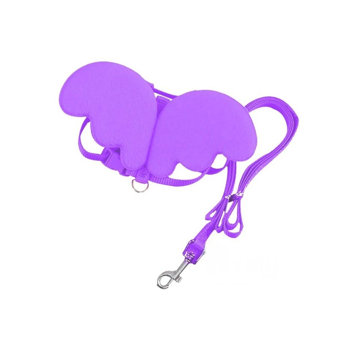 PACK12 PECHERA AJUSTABLE PARA PERRO PEQUENO CON ALITAS LILA Y+REGALO STICKER - 2