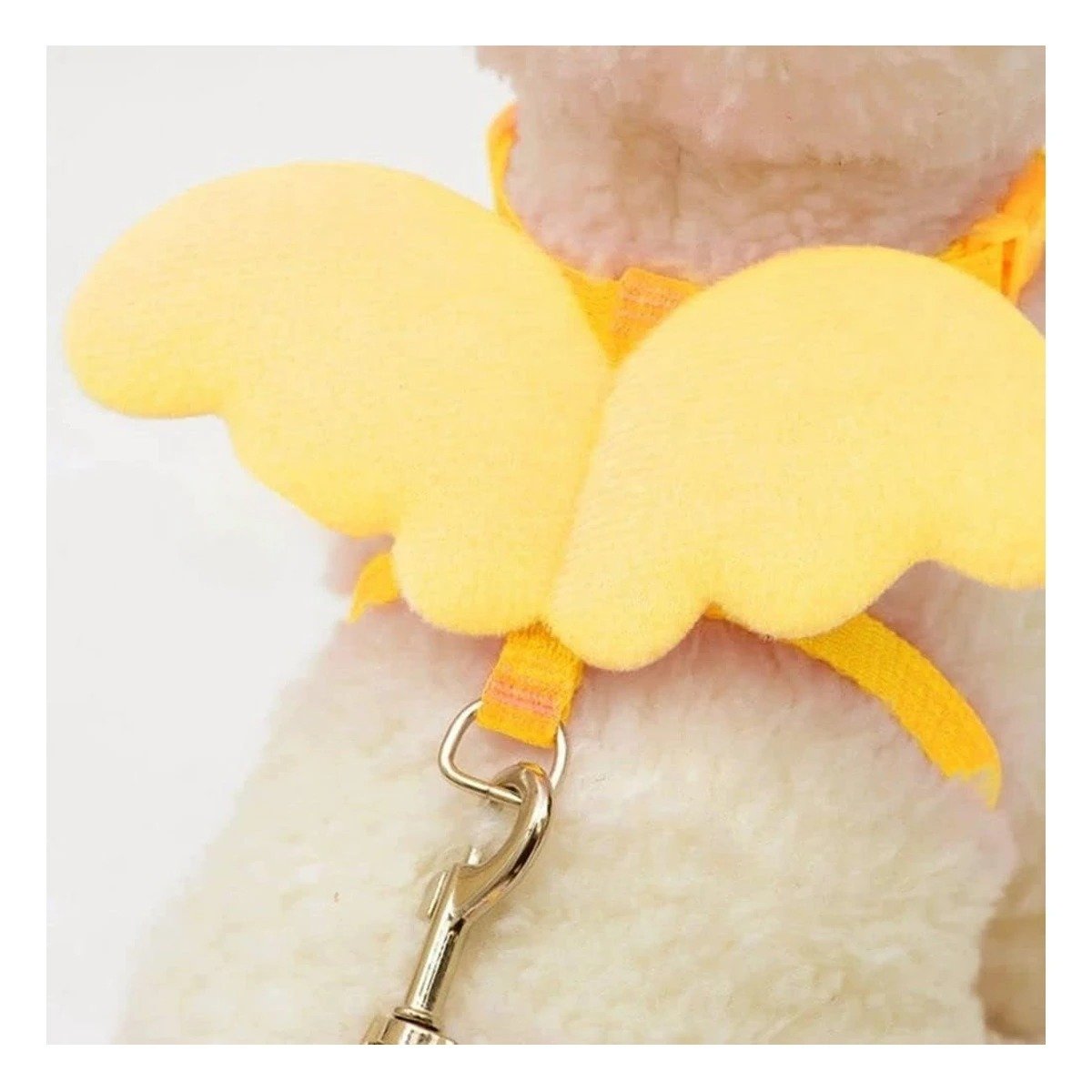PACK4 ARNES REGULABLE AMARILLO PET CON ALITAS DECORATIVAS PEQUENAS - 3