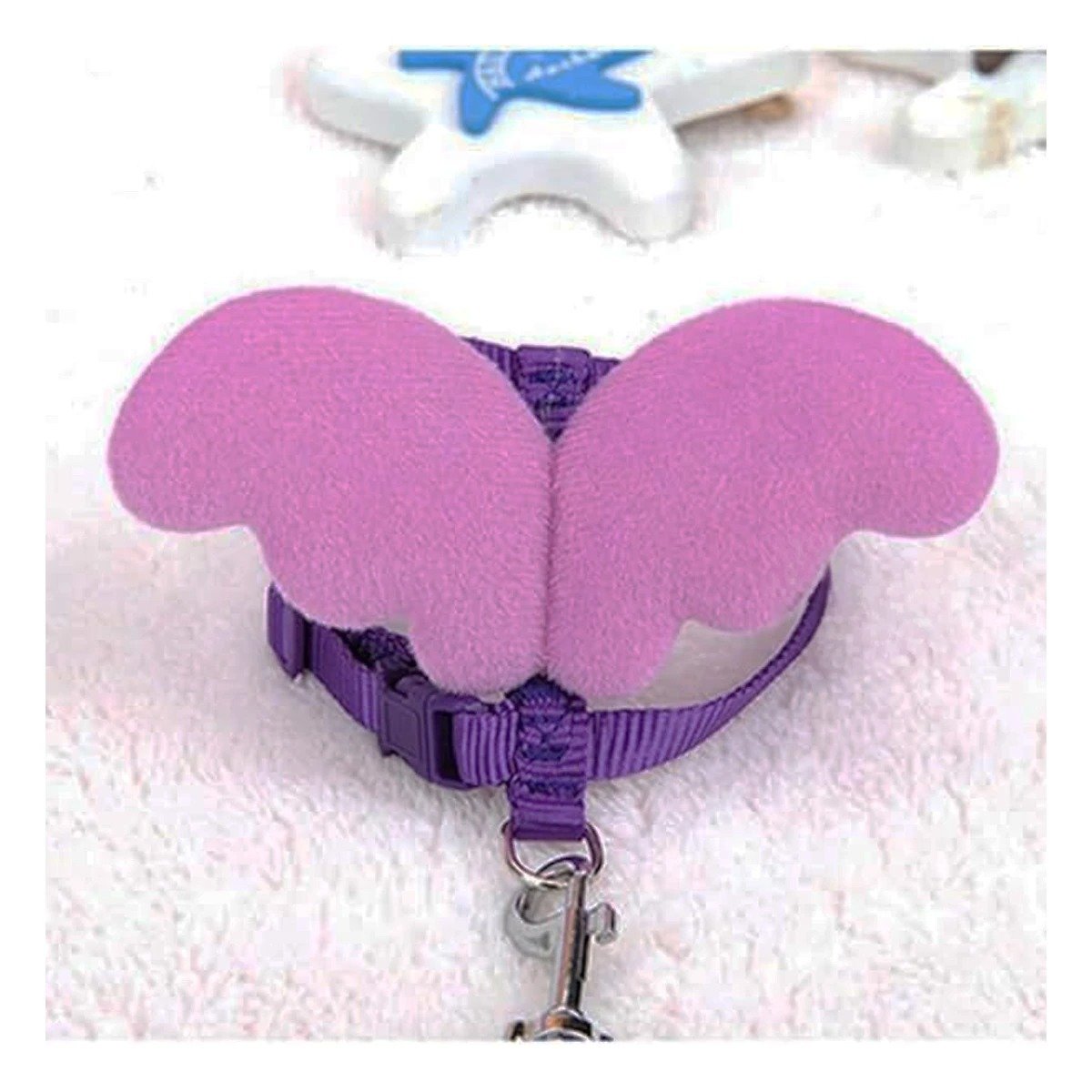 PACK4 CHALECO REGULABLE PET CON ALITAS PEQUENAS Y AJUSTE COMODO LILA Y+REGALO STICKER - 5