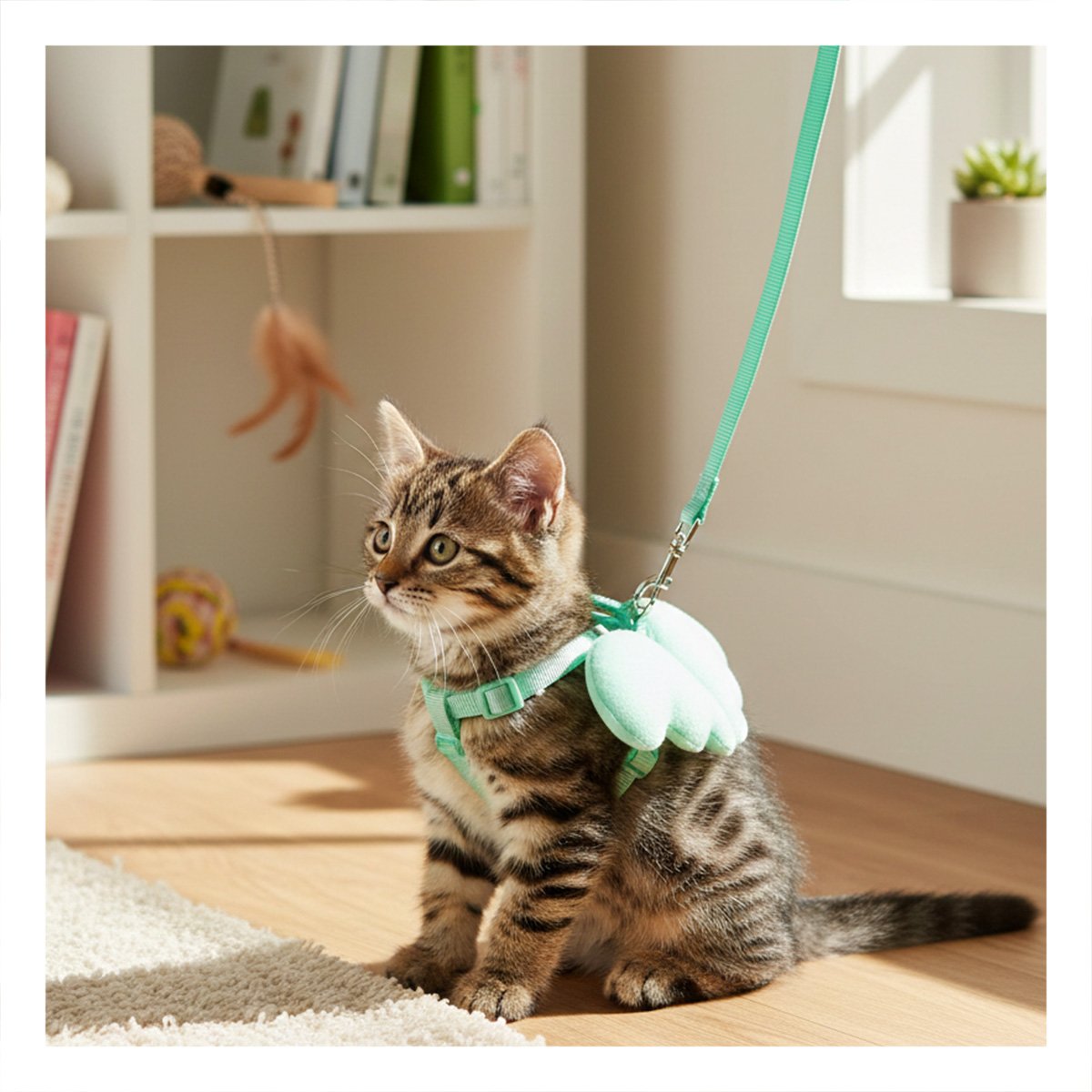 PACK6 SOPORTE AJUSTABLE TURQUESA PET CON ALITAS PEQUENAS SEGURO - 5
