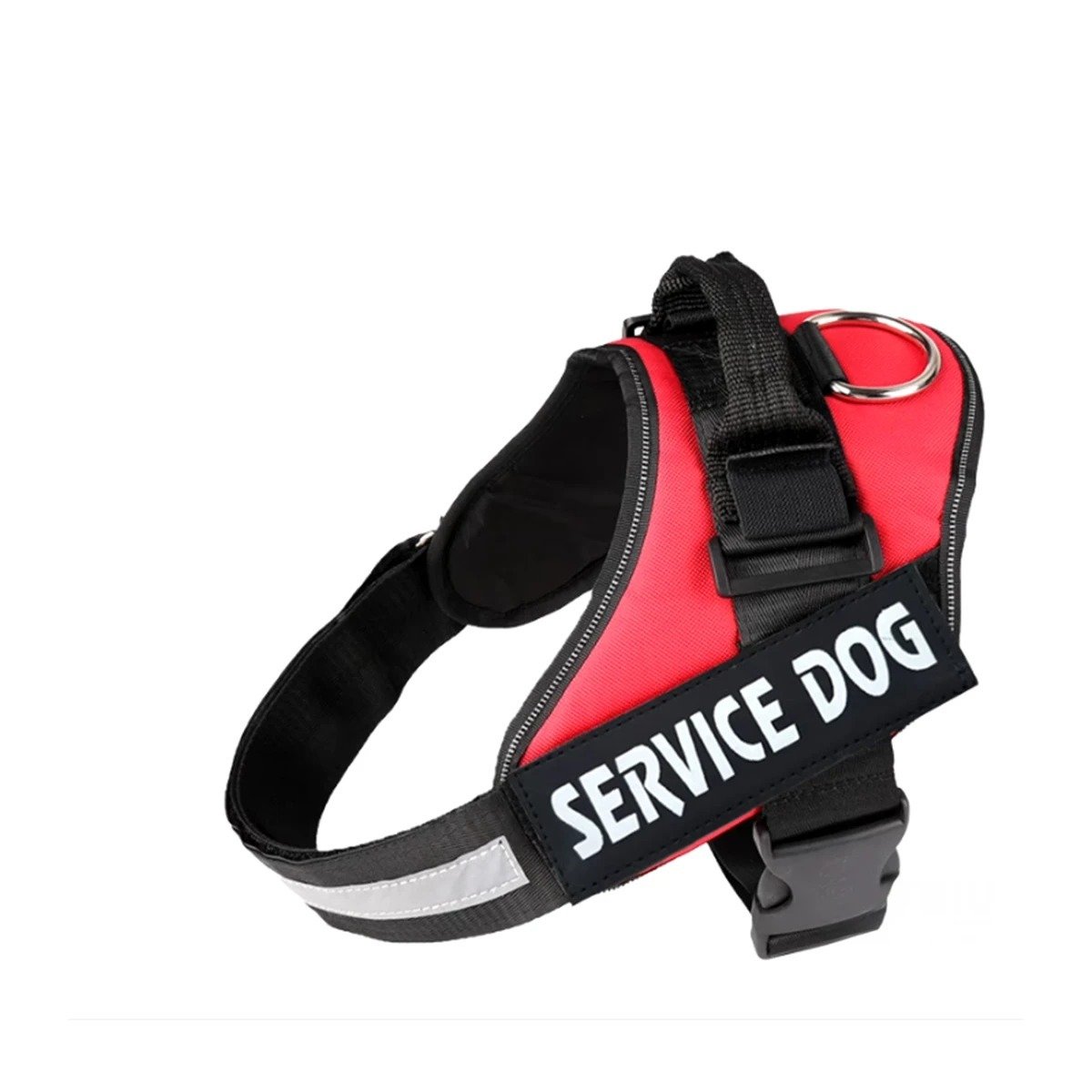 PACK2 HARNESS CHALECO DE PASEO CON ASA SERVICE DOG TALLA S ROJO Y+REGALO STICKER - 2