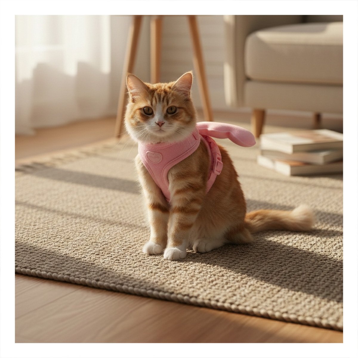PACK4 CHALECO AJUSTABLE ROSADO PET CON ALITAS PEQUENAS PARA PASEO Y+PAPEL REGALO - 2