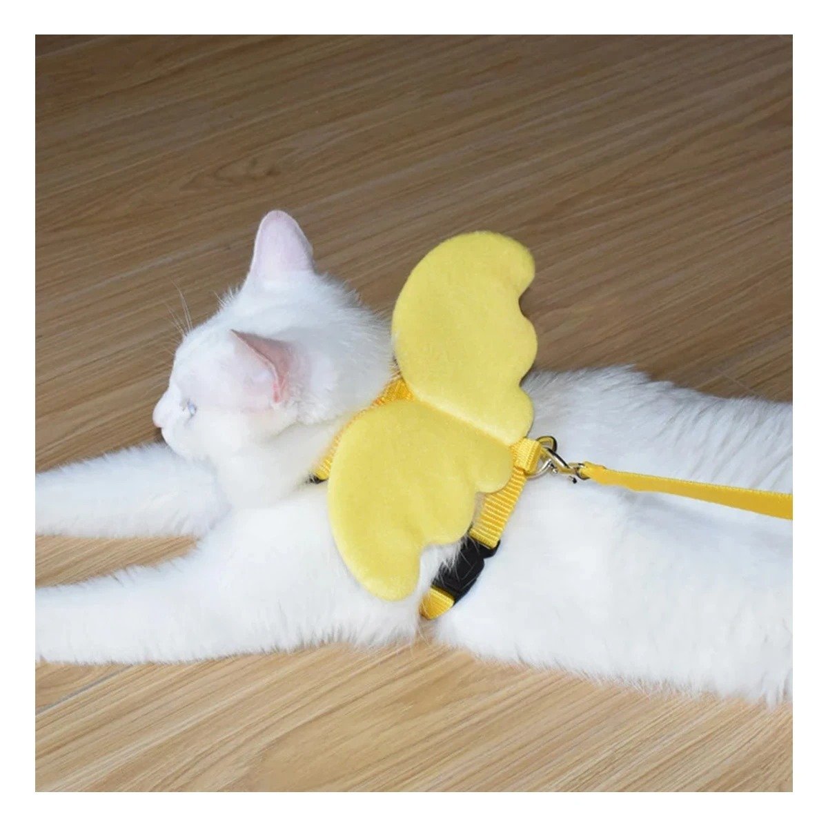 ARNES CON ALITAS PEQUENAS AMARILLO PET AJUSTABLE Y SEGURO Y+LIGAS REGALO - 1