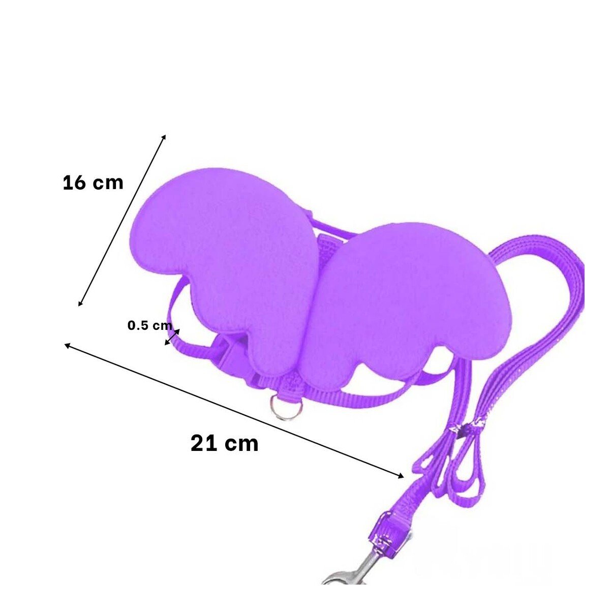 PACK12 HARNESS PET CON ALITAS PEQUENAS REGULABLE COLOR LILA Y+PAPEL REGALO - 4