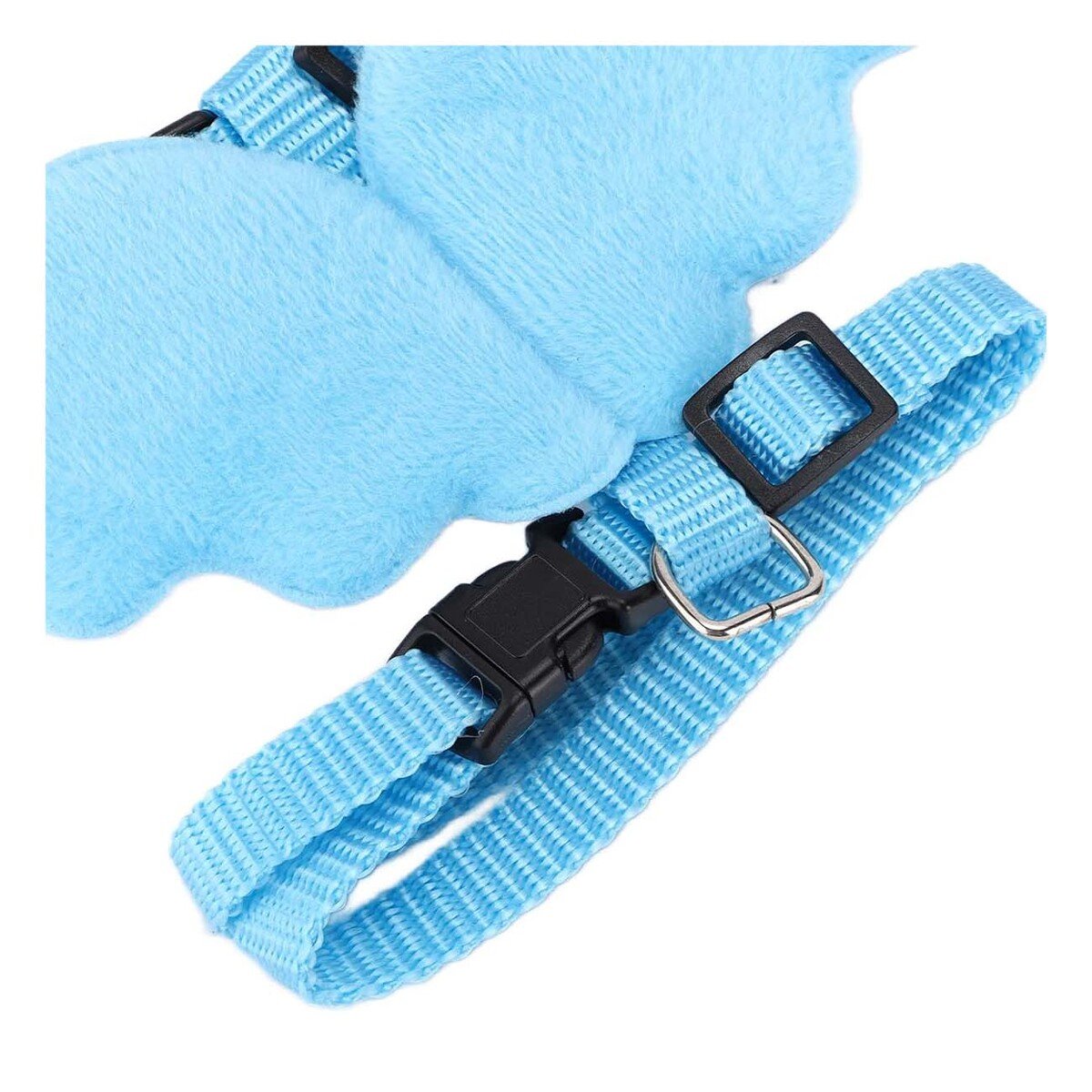 HARNESS REGULABLE CON ALITAS PEQUENAS PARA MASCOTA CELESTE CLARO Y+LIGAS REGALO - 3