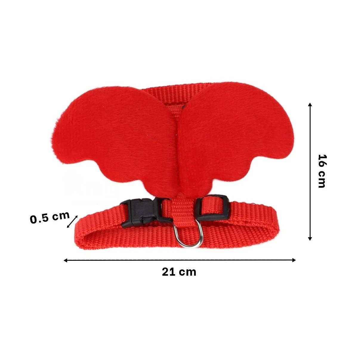 ARNES CON ALITAS PEQUENAS ROJO PET AJUSTABLE Y SEGURO Y+LIGAS REGALO - 4