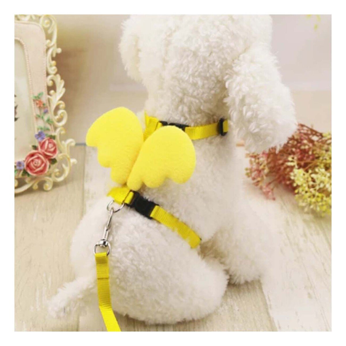 PACK6 ARNES PET AMARILLO CON ALITAS PEQUENAS PARA PASEOS DIARIOS Y+REGALO STICKER - 3