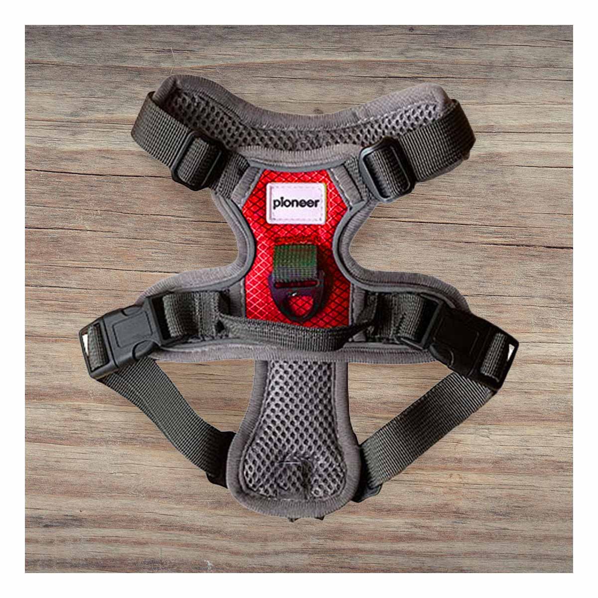 PACK4 ACCESORIO AJUSTABLE PARA PERRO ROJO TALLA S SEGURO Y+REGALO STICKER - 3
