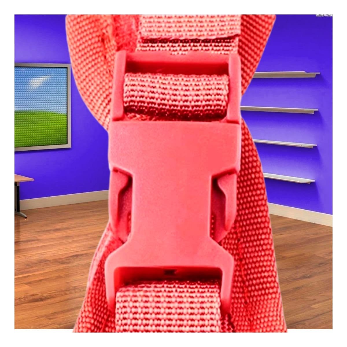 PACK2 ACCESORIO CHALECOS TACTICO PARA PERRO ROJO PRACTICO Y COMODO PARA PASEOS Y+PAPEL REGALO - 5