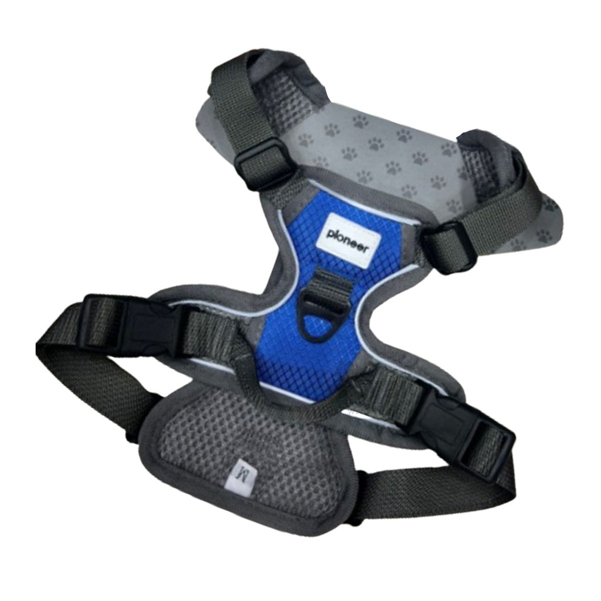 PACK4 ARNES DE PASEO PARA PERRO AZUL TALLA M SEGURO Y AJUSTABLE Y+PAPEL REGALO - 3