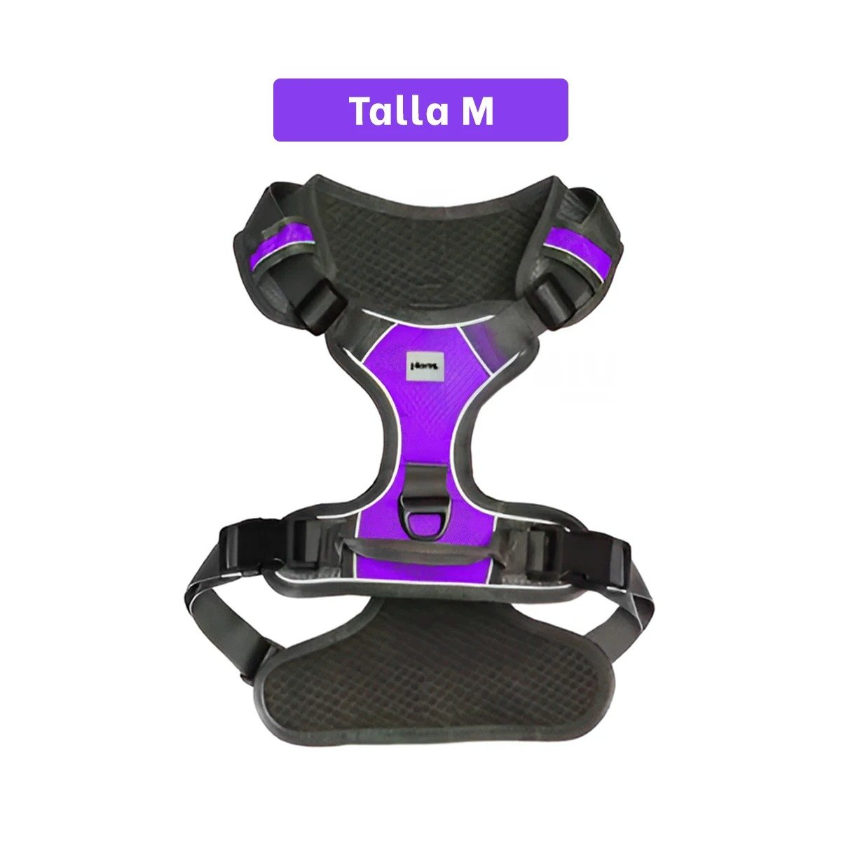 PACK6 CORREA ANTITIRONES PARA PERRO MORADO TALLA M SUAVE Y CONFORTABLE Y+PAPEL REGALO - 4