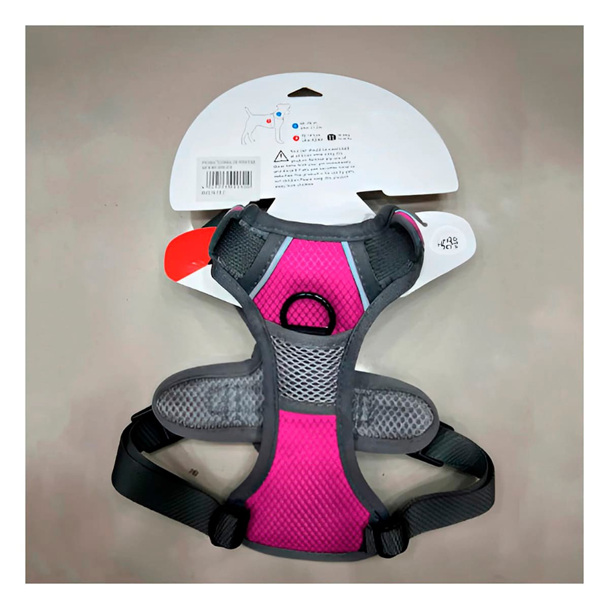 PECHERA PARA PERRO FUCSIA TALLA L COMODA Y RESISTENTE PARA EXTERIORES Y+PAPEL REGALO - 2