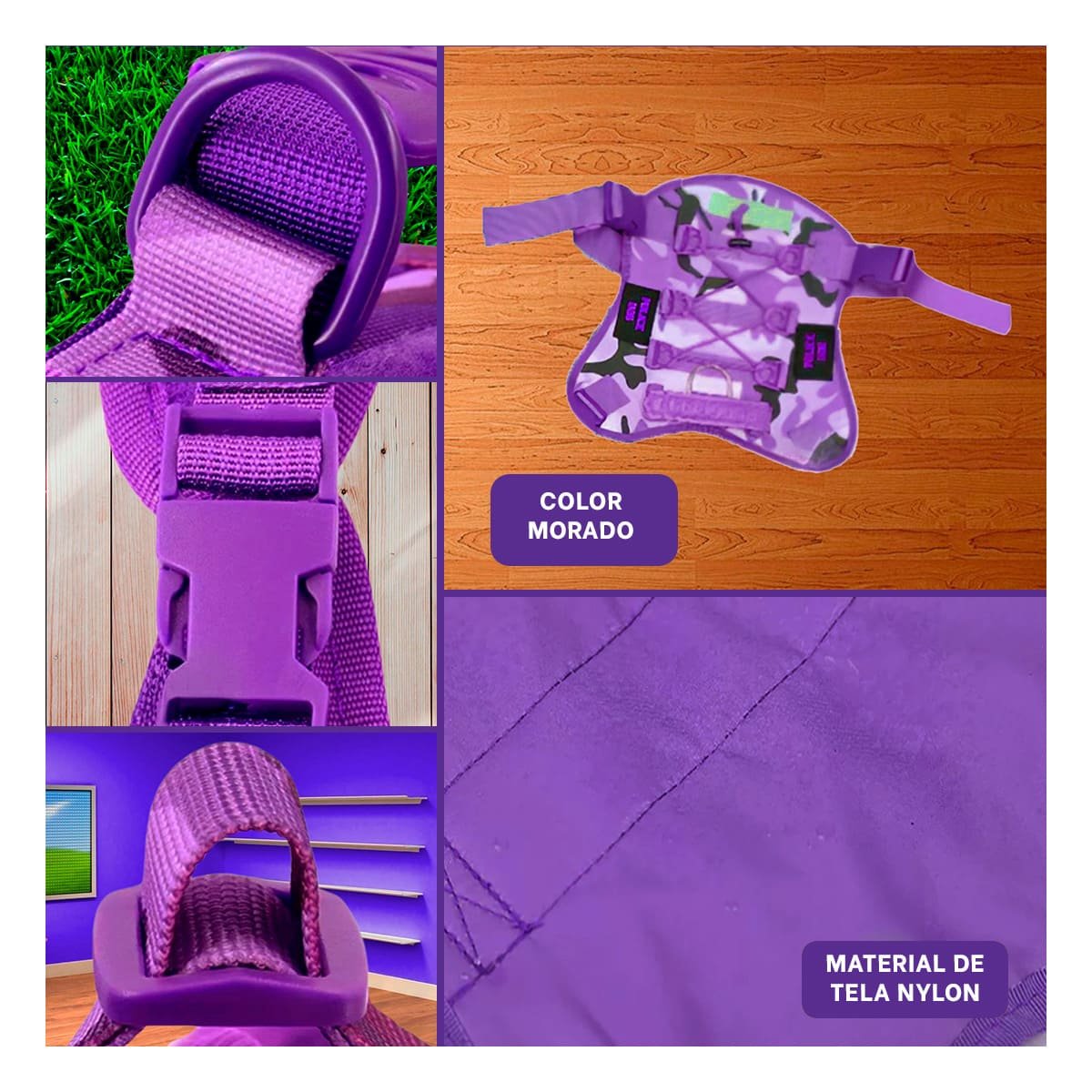 ARNES PARA PERRO GRANDE MORADO TALLA L FACIL DE COLOCAR Y QUITAR Y+LIGAS REGALO - 5