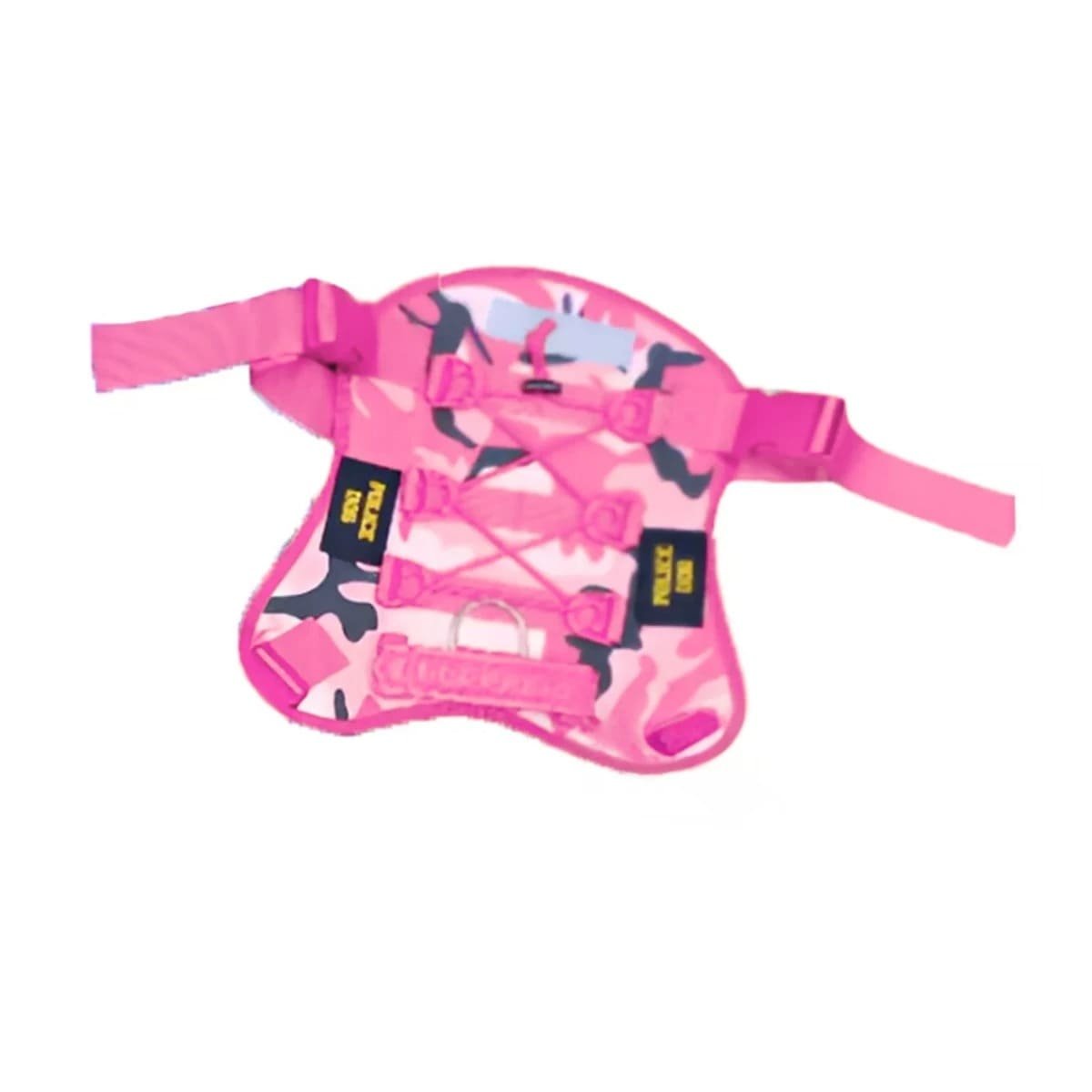 VESTIMENTA PARA PERRO ROSADO TACTICO TALLA XL FACIL DE USAR Y+PAPEL REGALO - 1